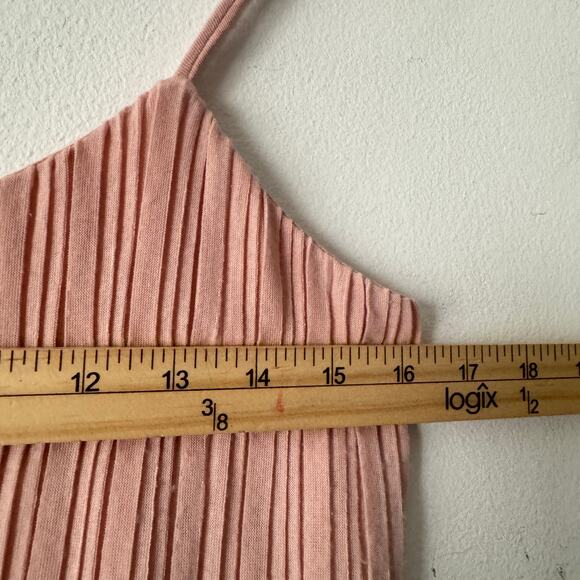 NBD Revolve Wynonna Dress Womens XS Blush Pink Pleated Feminine Neutral Midi - Picture 10 of 11